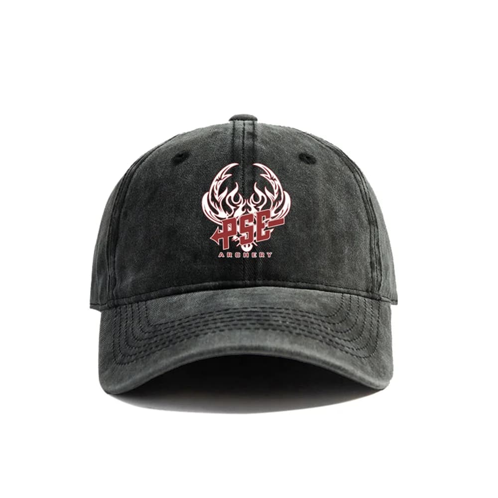 Casquette PSE archery baseball cap - Style rétro délavé - Hommes femmes été ajustable pêche