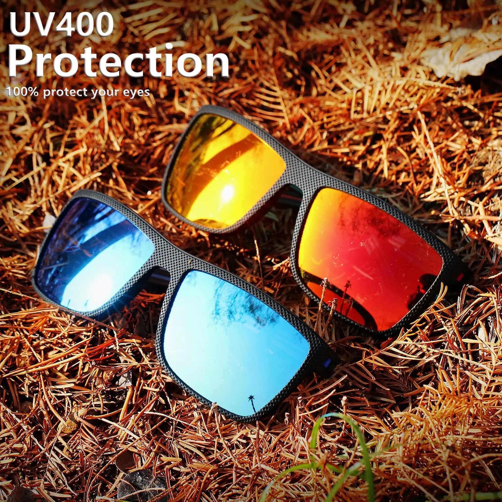 Pack 3-4 lunettes polarisées colorées designer pour pêche conduite sports outdoor - Homme Femme UV400