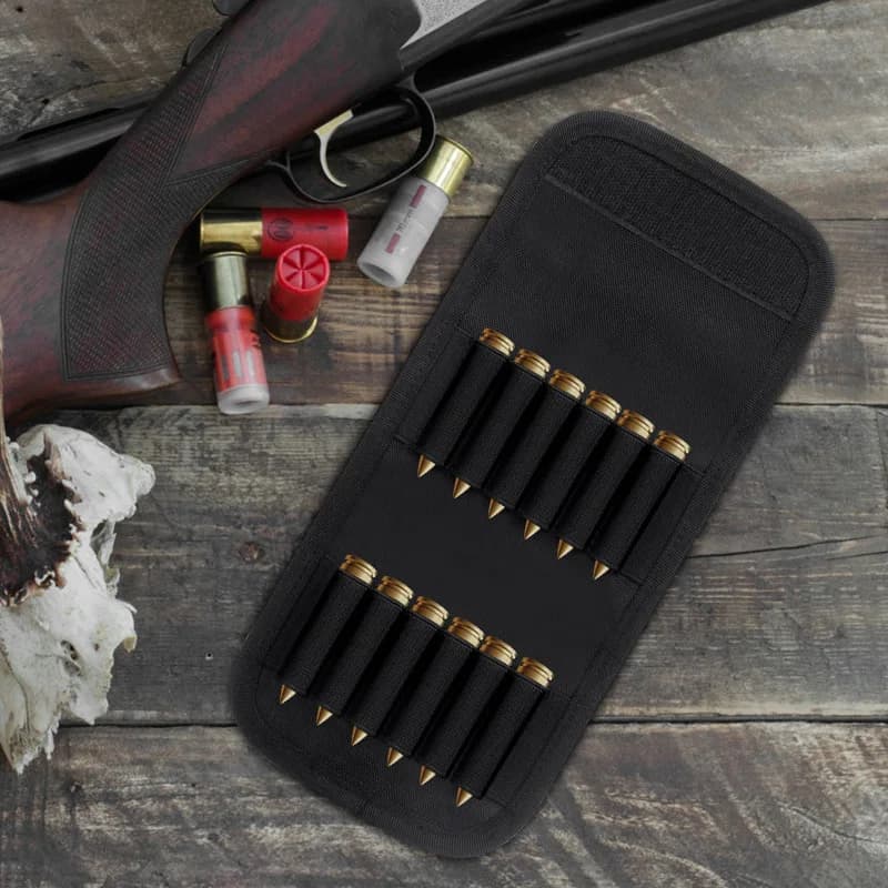 Pochette cartouches fusil 12 coups tactique Molle accessoire chasse pêche étui munitions