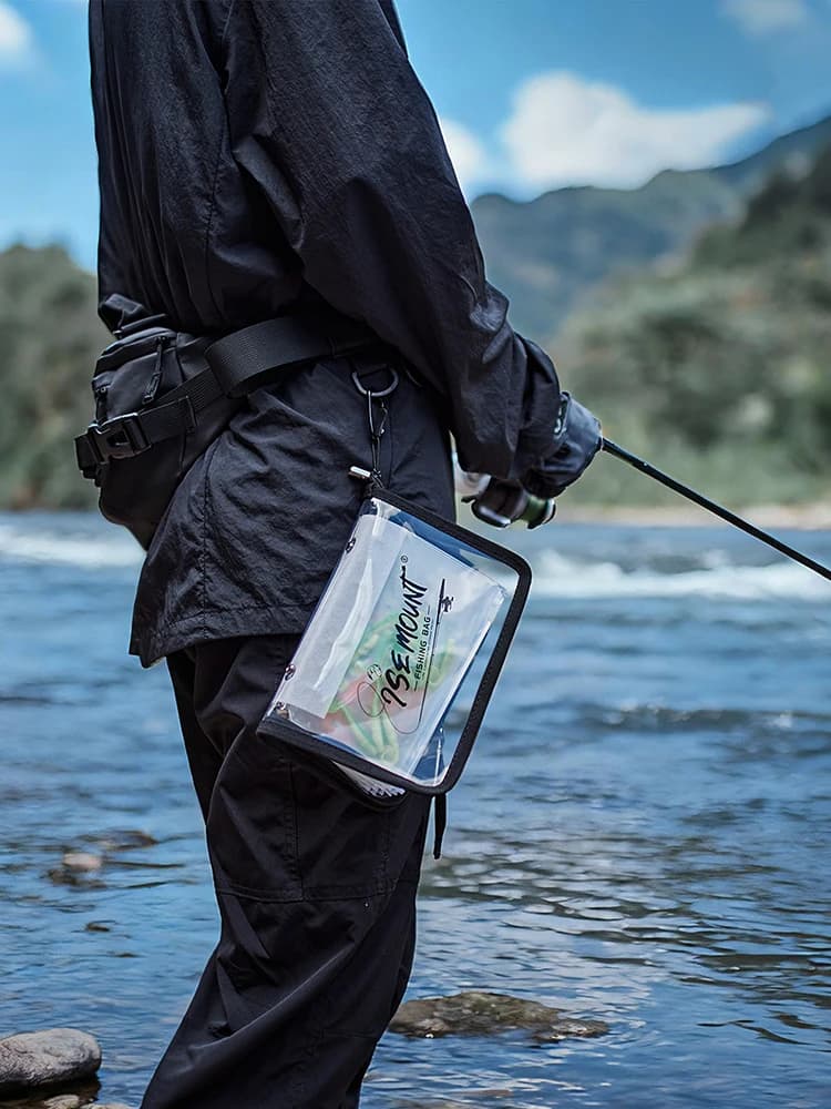 Sac tri PVC transparent leurres pêche Luya compartimenté étanche - Accessoire rangement organisation