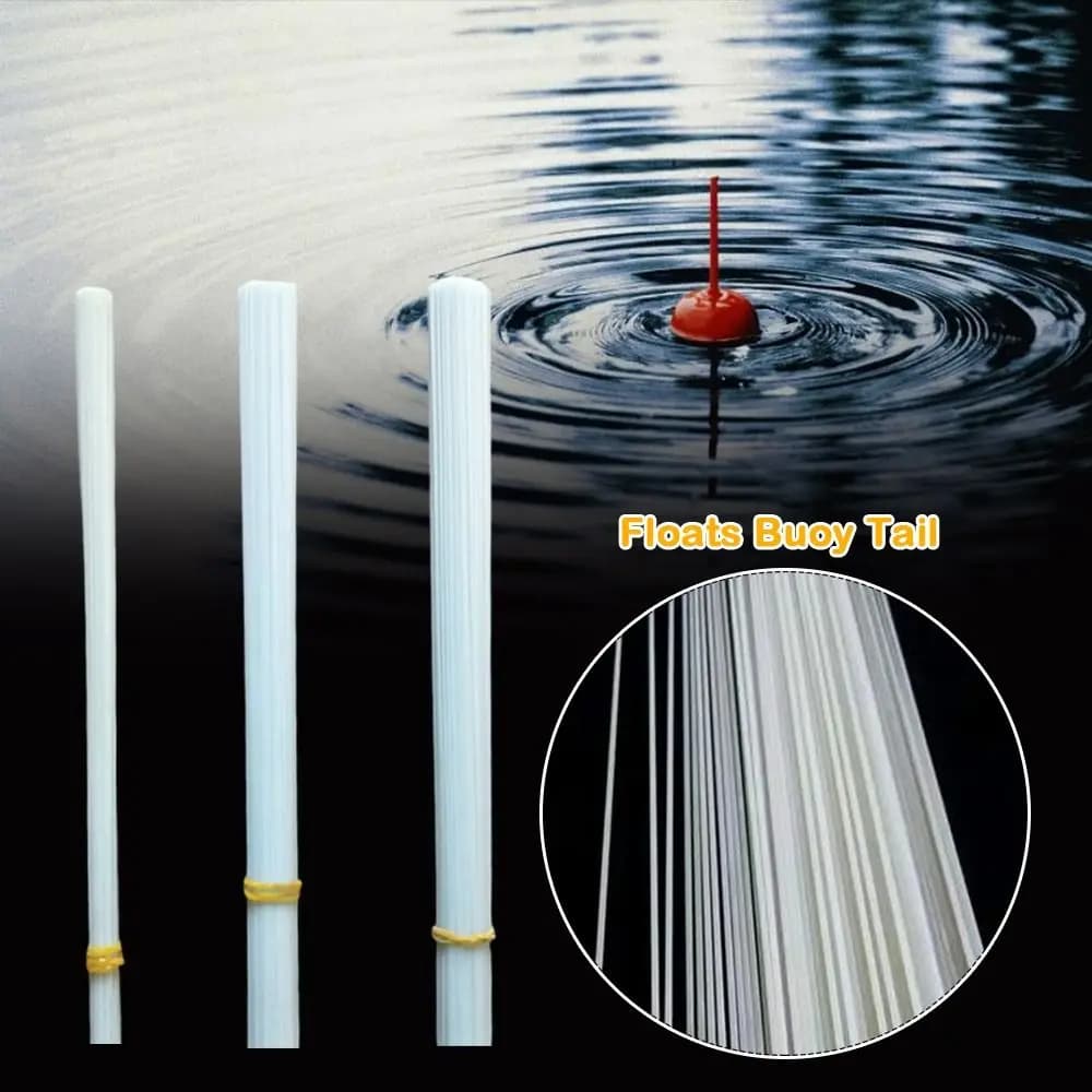 10 Bâtonnets Fibre de Verre Coniques 28cm pour DIY Leurres Calamar, Flotteurs et Matériel de Pêche