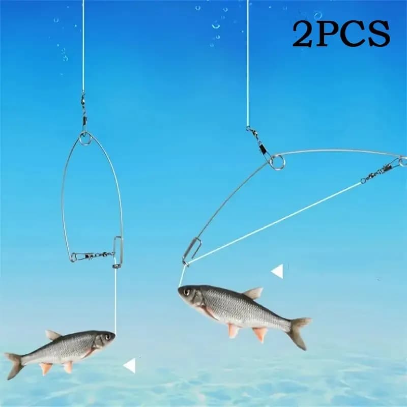 2 dispositifs automatiques God Hook - Système à ressort pour ferrage automatique en eau douce et mer