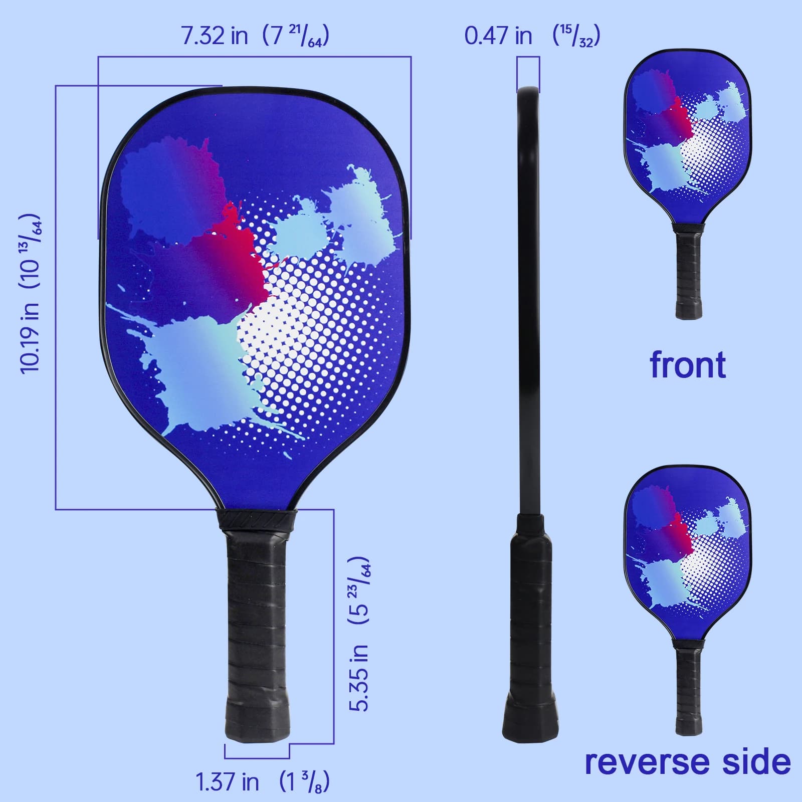 Set de pickleball KOFULL 4 raquettes premium avec balles, grips et sac - Parfait pour débutants et familles