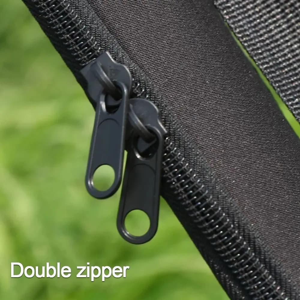 Nouveau sac canne à pêche portable pliable avec sangle - Étui 118/128cm pour canne et moulinet