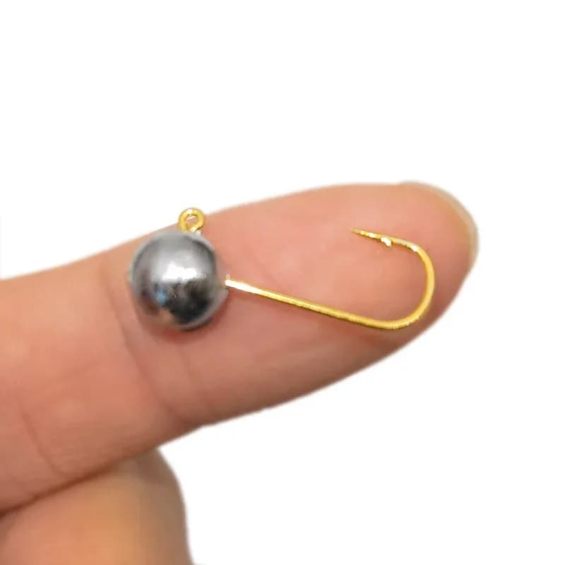 Hameçon Jig Tête Exposée pour Truite et Bar, Leurres Souples Vers, 10 Pièces Kit Pêche