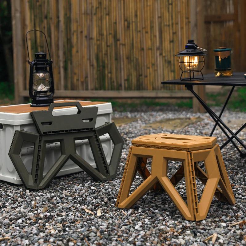 Petit tabouret pliant pêche portable haute capacité durable chaise plage camping extérieur