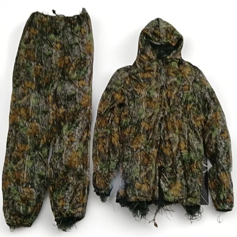 Tenue camouflage feuilles bioniques 3D bois Geely Clothing - combinaison Ghillie chasse pêche