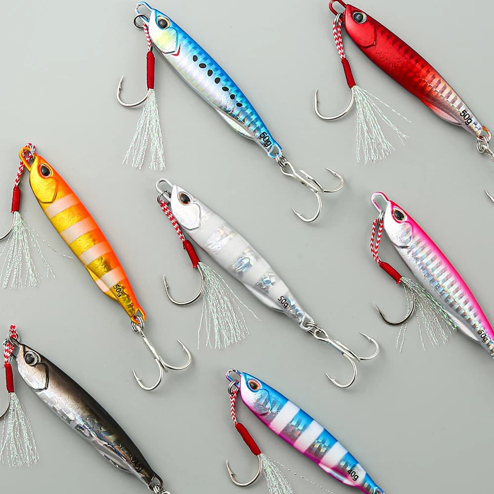 Leurre métal casting japonais 2021 10-50g - spoon de rivage pour jigging et pêche du bar