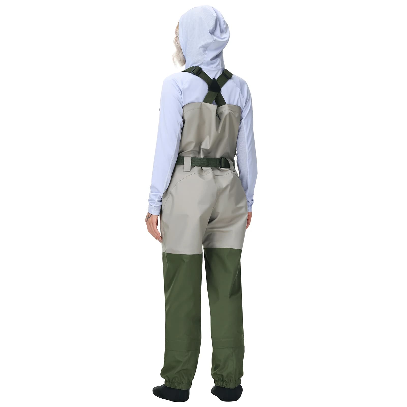 Waders femme Bassdash IMMERSE - Combinaison respirante pied nu pour pêche à la mouche légère