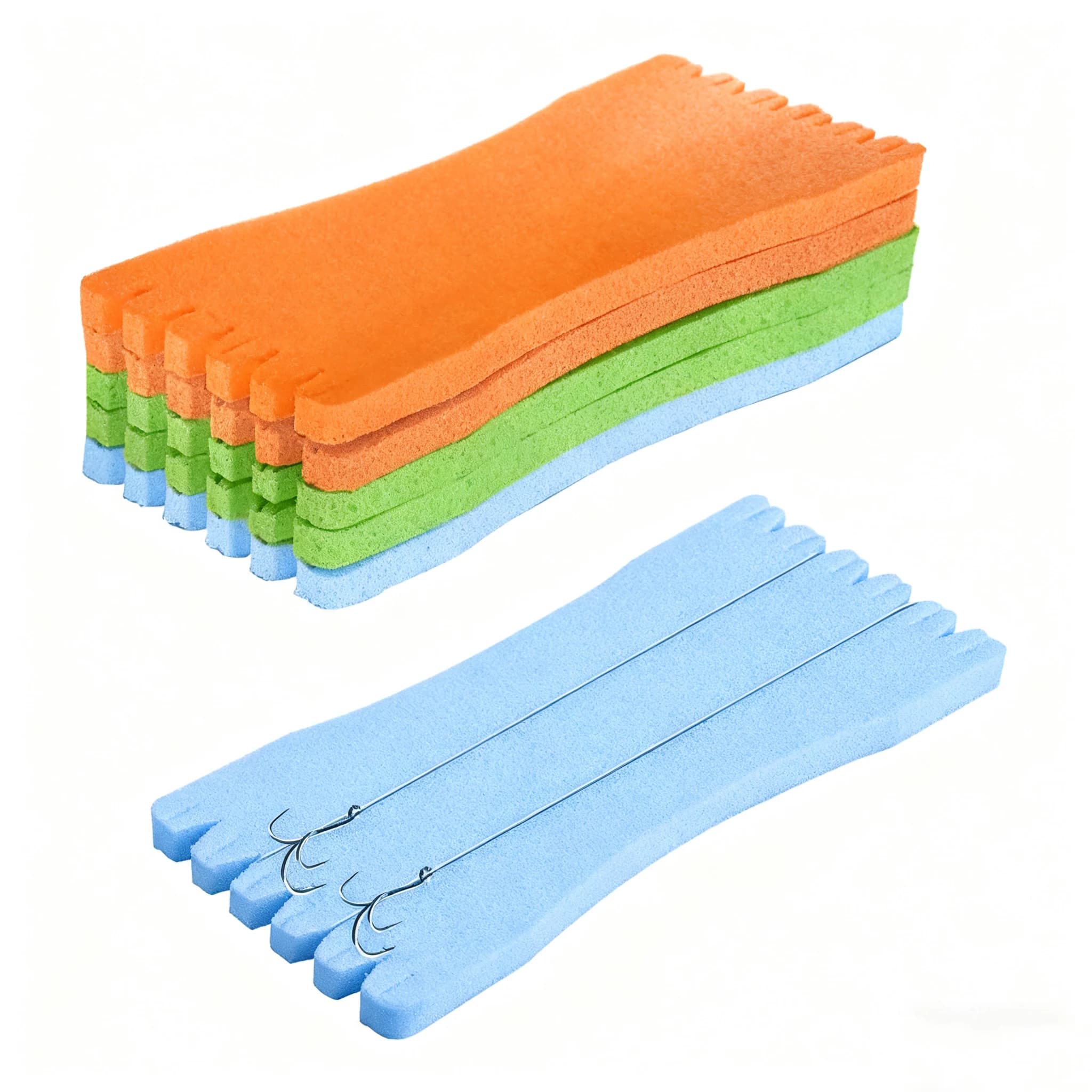 10 bobines de rangement pêche en mousse EVA pour bas de ligne hameçons et leurres couleur aléatoire