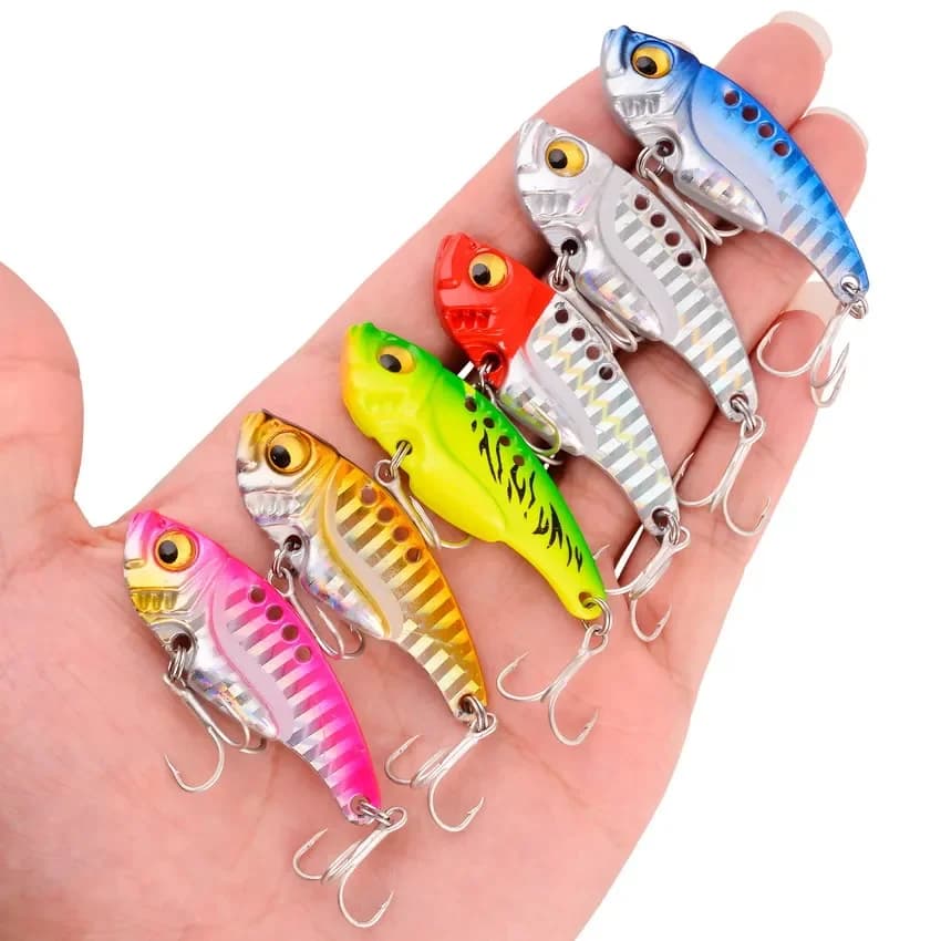 Leurre métal vibration Aorace 5 pièces, cuillère leurre 3 à 20g pour pêche aux leurres durs