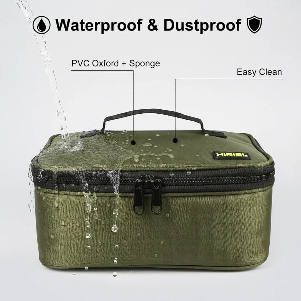 Sac pêche carpe multi-usage Hirisi PVC Oxford rangement moulinets leurres accessoires pêche