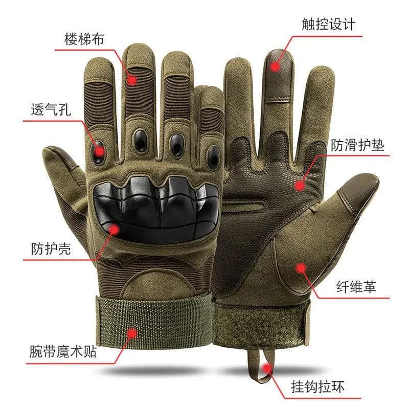 Gants tactiques pleine main protection guerre froide demi-doigts alpinisme chasse pêche