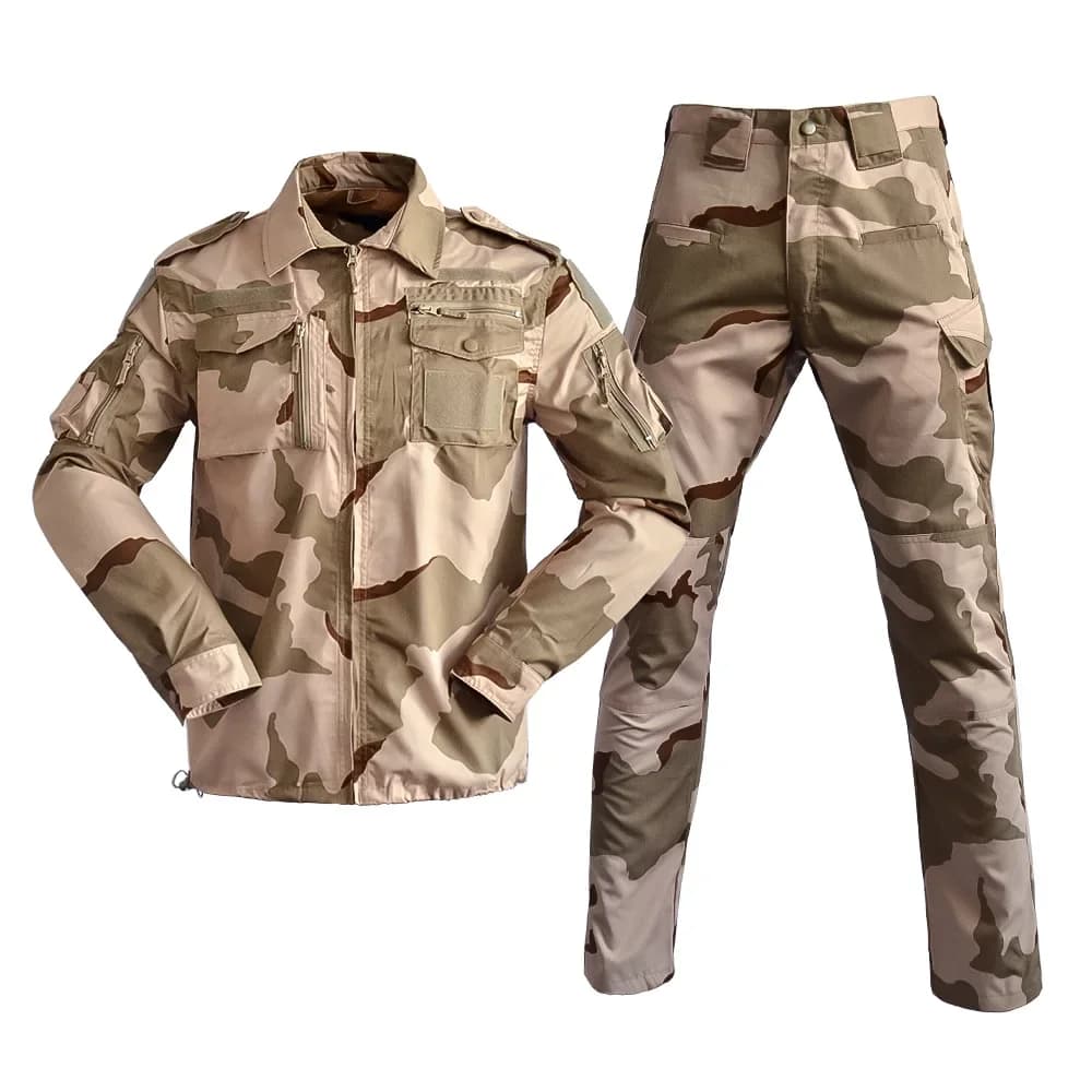 Ensemble tactique BDU shirt pantalon uniforme camouflage pêche chasse airsoft entraînement