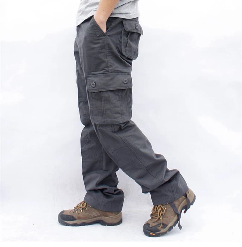Salopette cargo militaire tactique pêche travail streetwear pantalon homme droite 44