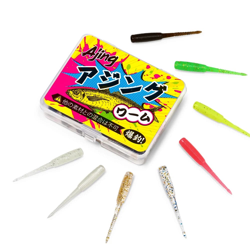 20 leurres souples ajing 3.5cm luminescents pour pêche du bar et rockfish - Appâts TPR
