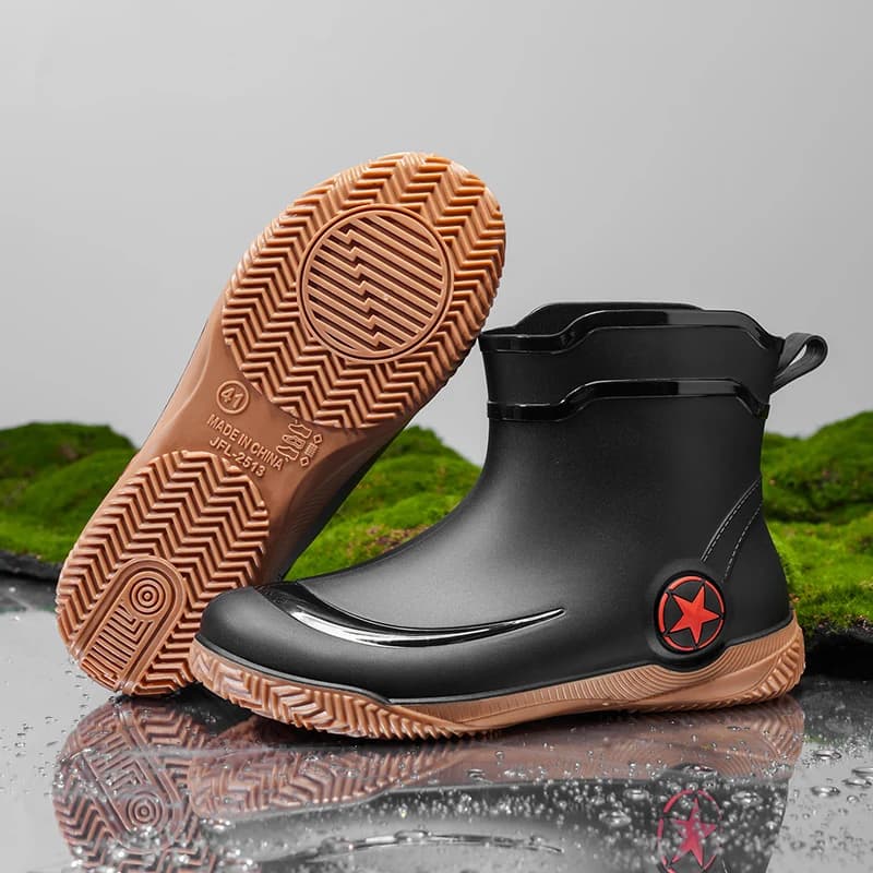 Bottes de pêche imperméables style britannique - Chaussures aquatiques élégantes pour pêcheurs