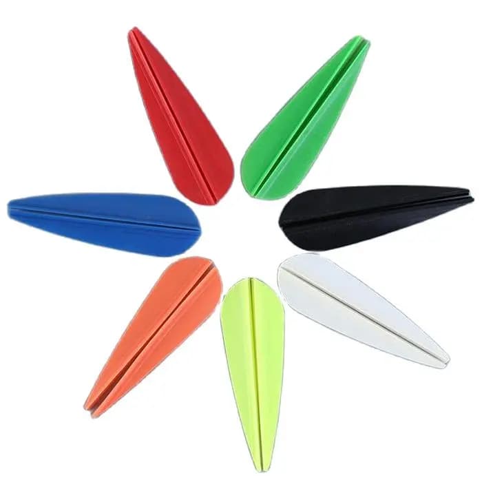 50 empennages en caoutchouc pour flèches - Empennages de 2 à 5 pouces pour pêche à l'arc et chasse