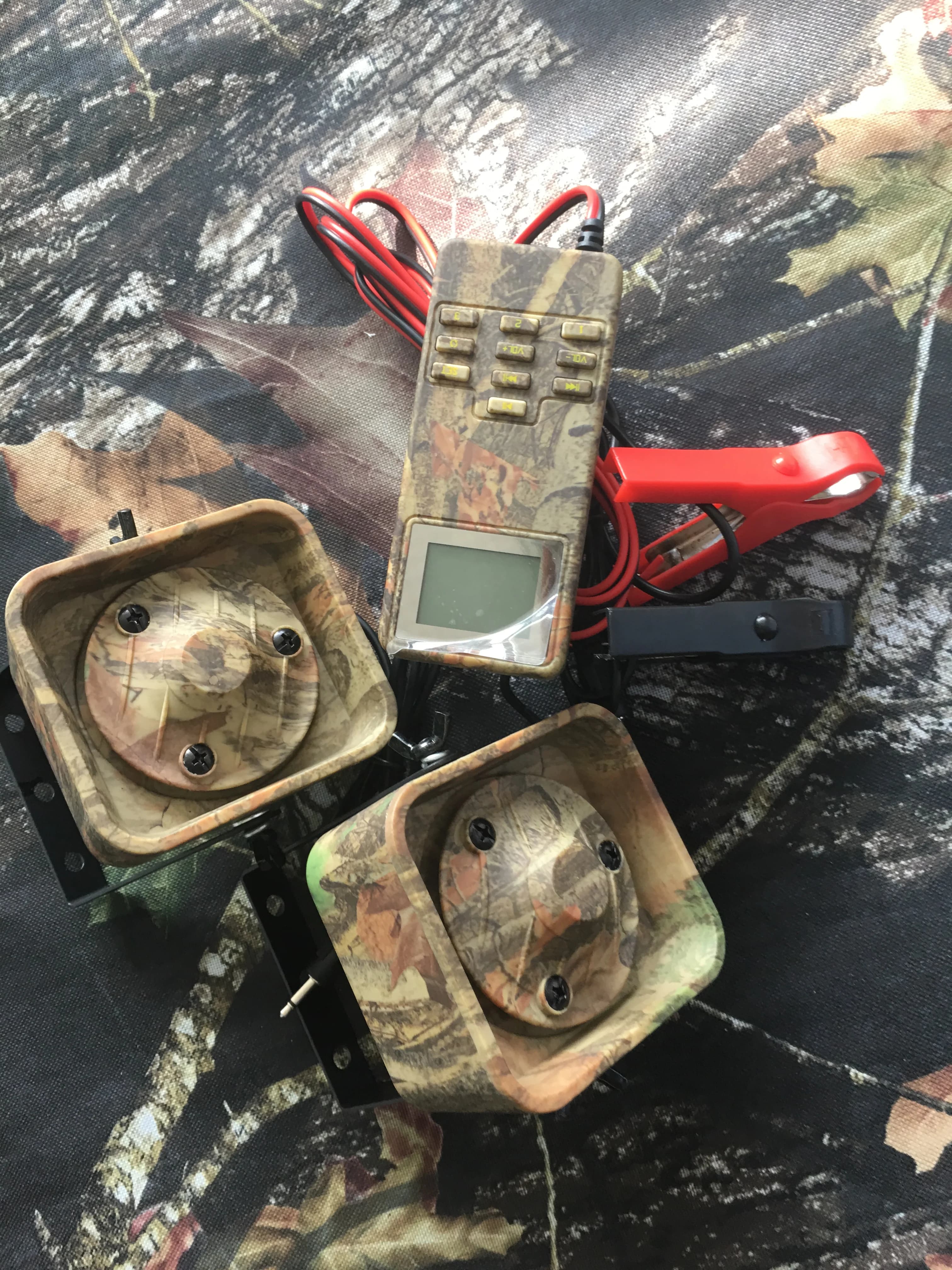 Leurre de chasse extérieur avec lecteur MP3 intégré pour sons multiples de canards