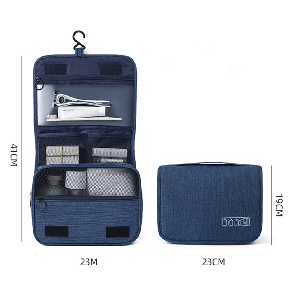 Trousse de toilette voyage étanche pêche - Sac cosmétique accrochable grande capacité pour pêcheur
