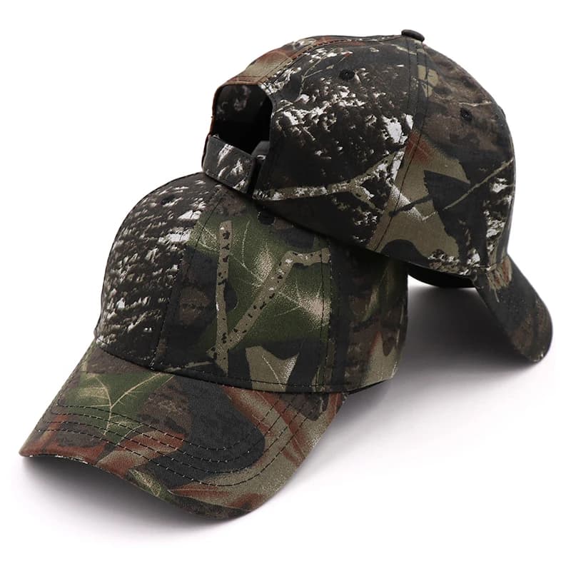 Casquette baseball camouflage unisexe pour pêche jungle - Qualité premium coton tactique