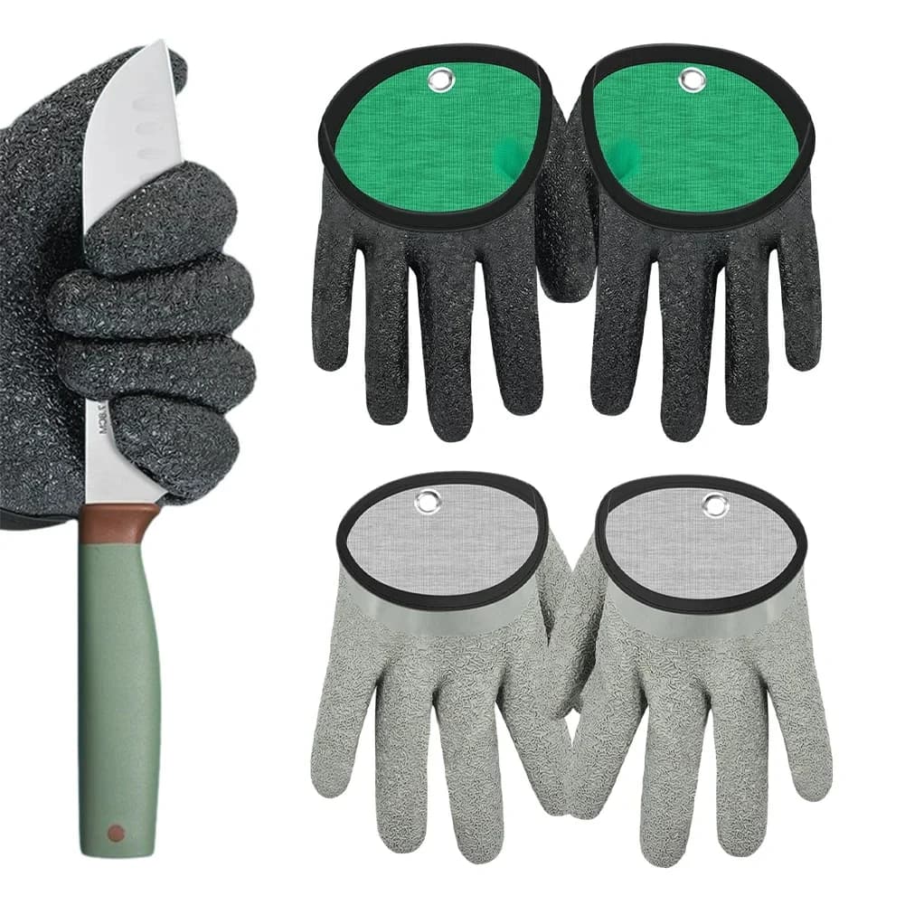 Gants de pêche antidérapants et durables, imperméables et résistants aux coupures pour la pêche et le travail