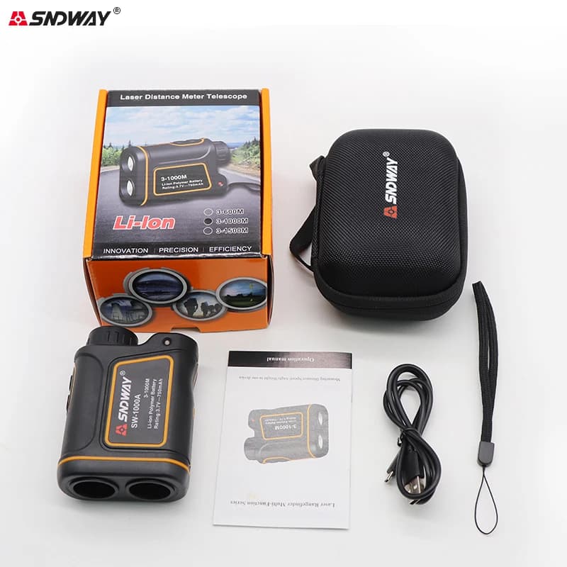 Télémètre laser SNDWAY télescopique 600M à 1500M pour chasse et pêche - Monoculaire