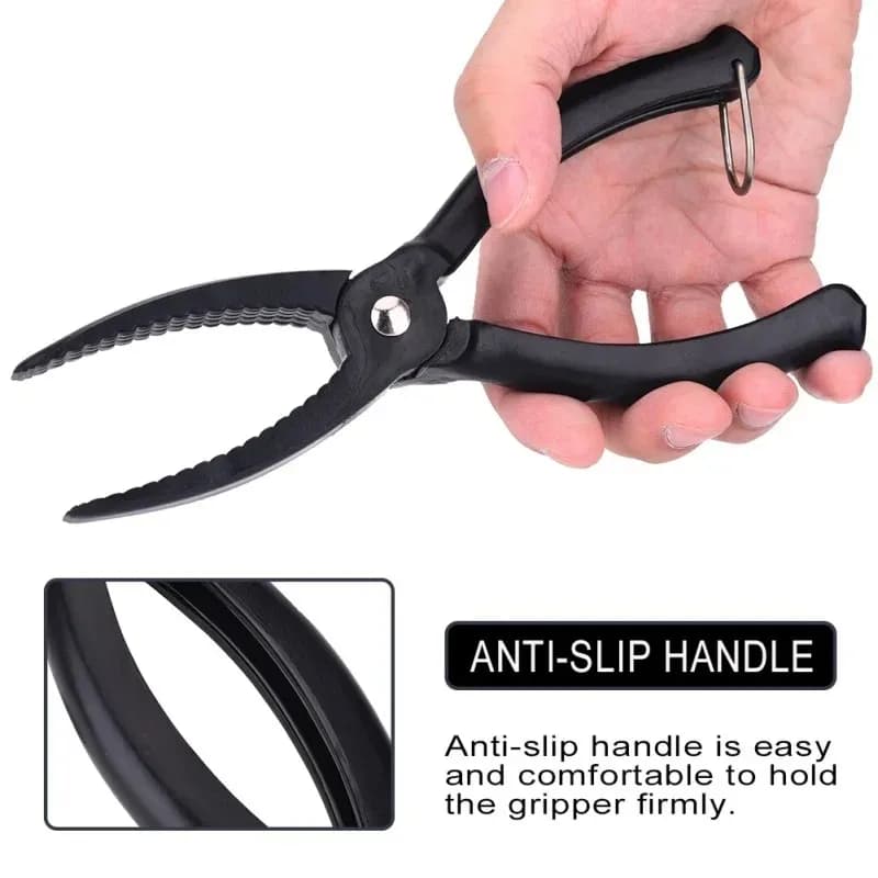 Pince de pêche à lèvres avec grip anti-dérapant pour le contrôle et la manipulation des leurres