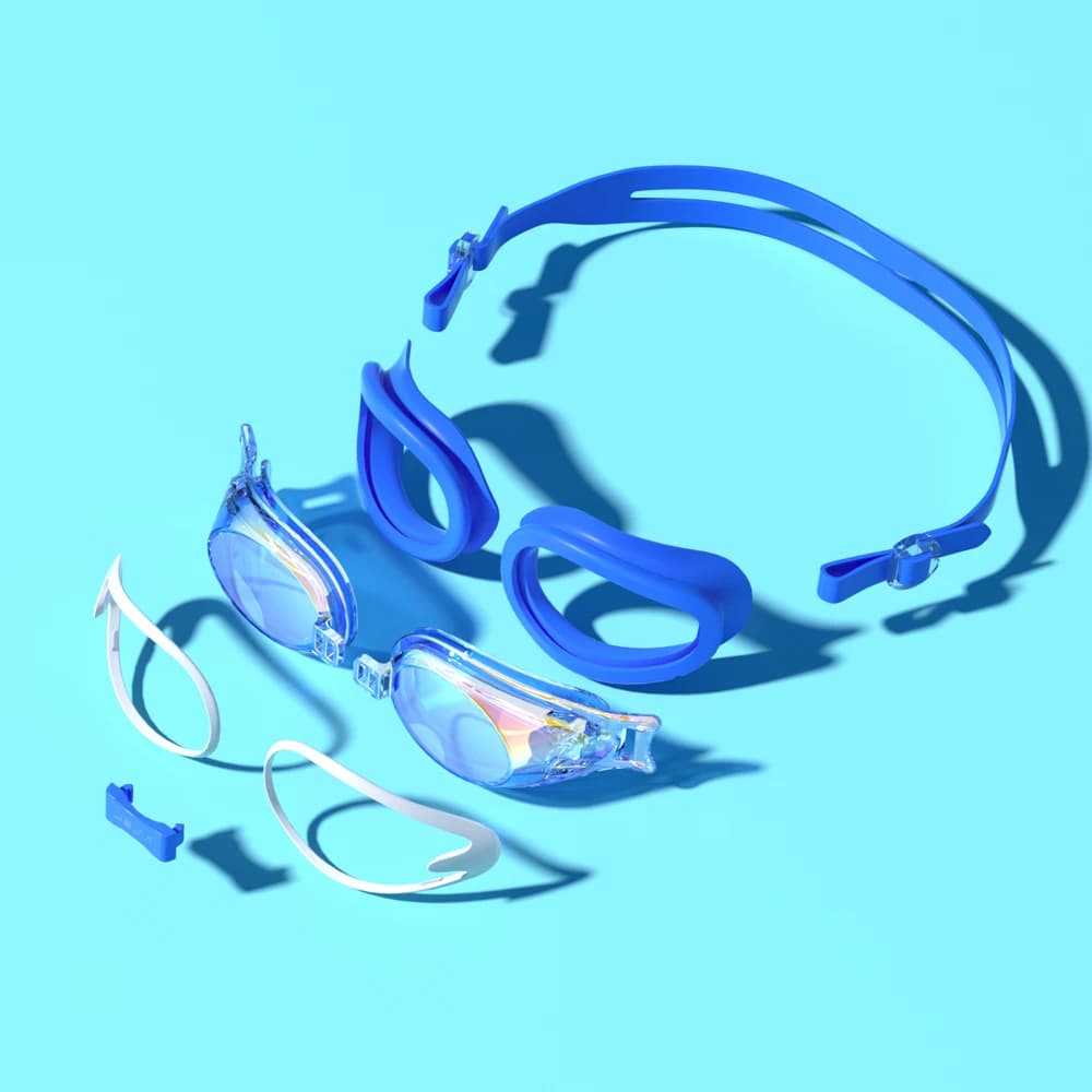 Lunettes de natation enfants JSJM anti-buée UV étanches silicone cadeau garçons filles