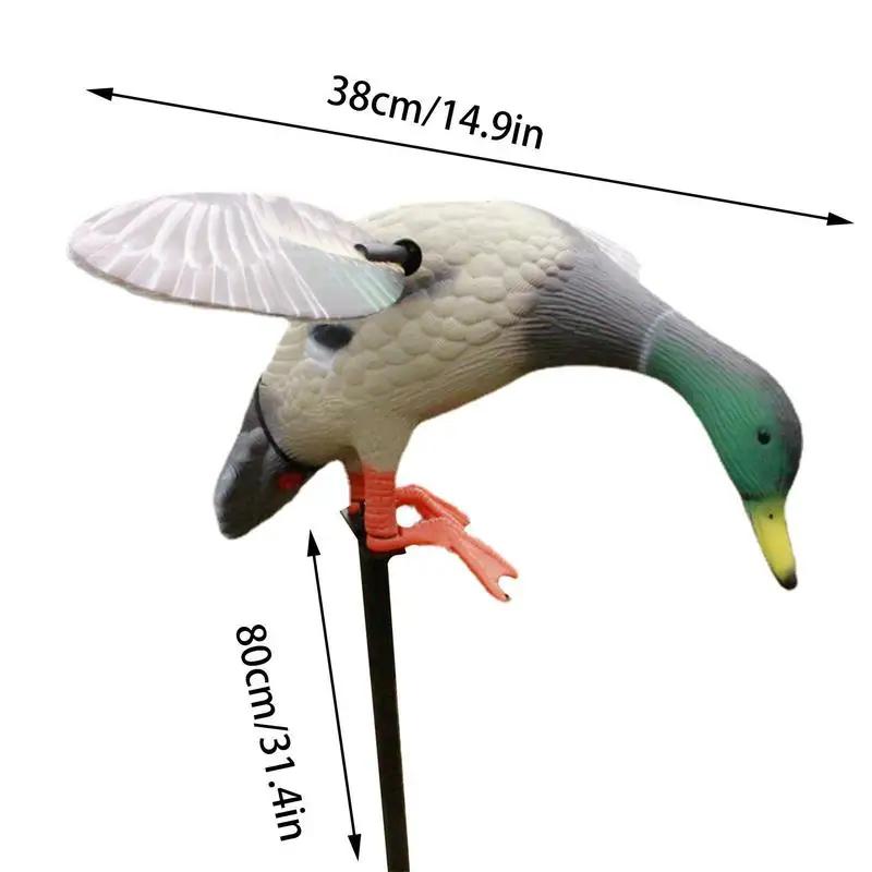 Leurres canards colverts à ailes tournantes avec télécommande - Motion powered pour chasse efficace