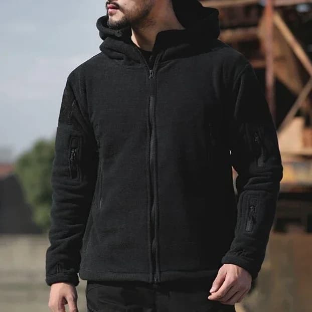 Veste polaire tactique militaire chaude pour pêche et randonnée - Veste à capuche homme outdoor