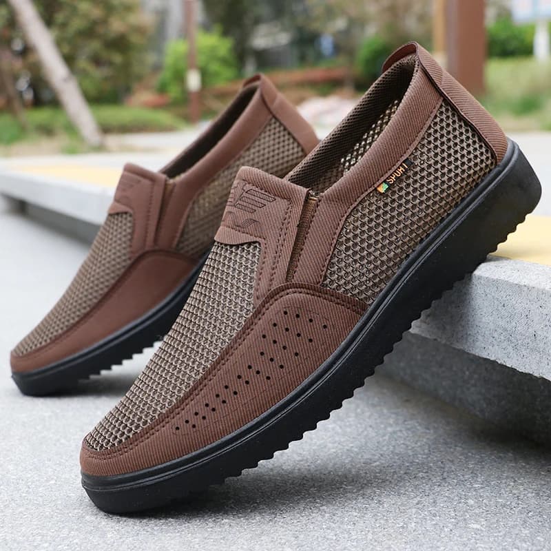 Chaussures de pêche homme respirantes slip-on légères pour activités extérieures et marche confortable