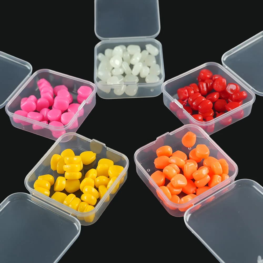 30 grains de maïs flottants multicolores en silicone organique - appât souple pour carpes