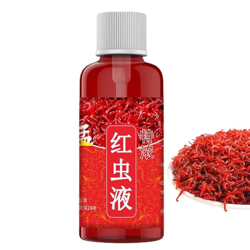 Appât liquide vers de sang concentré 60ML - Attractant puissant pour perche et silure - Pêche France