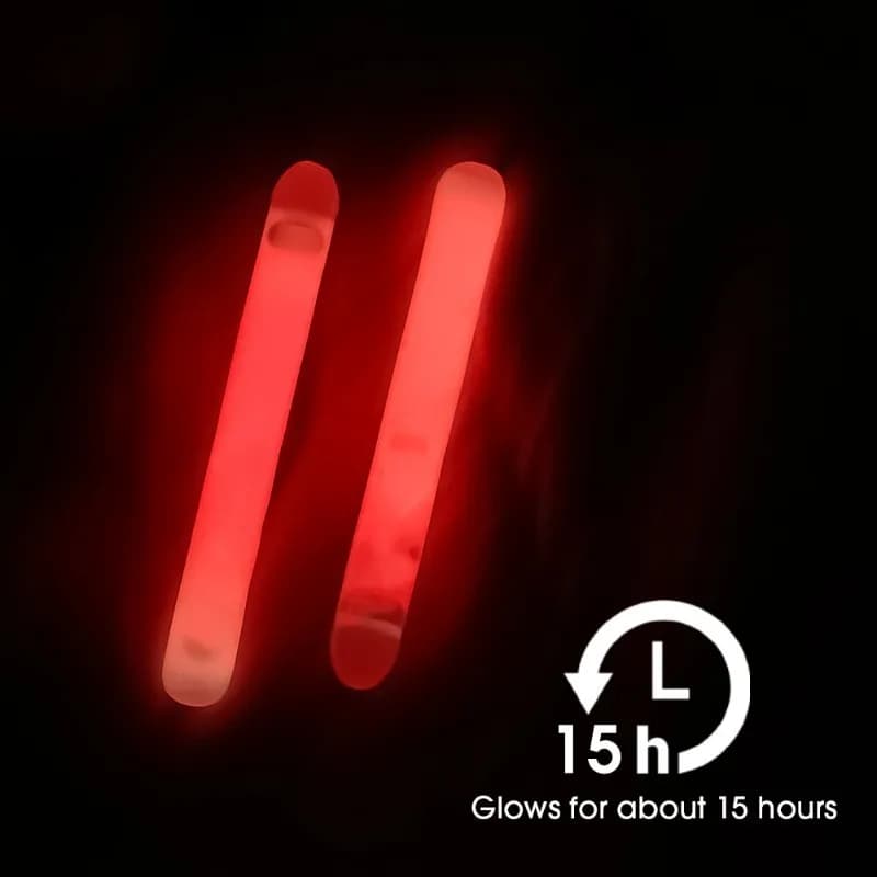 Flotteurs lumineux nuit 2.5/4.5mm avec bâtons fluorescents 10/20/30PCS - Outils de pêche nocturne