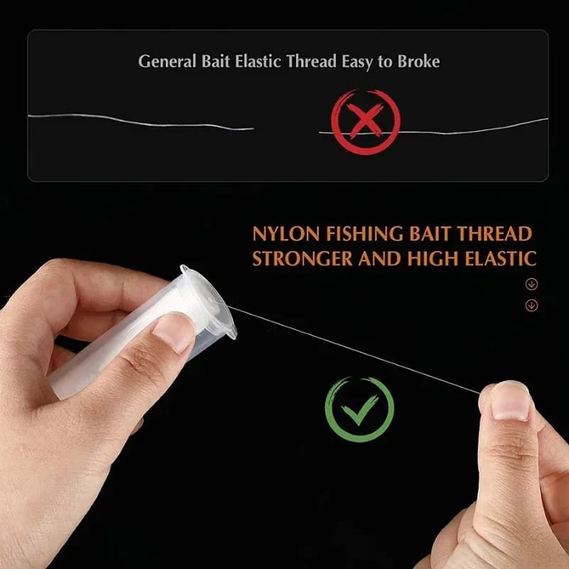 Fil nylon élastique invisible pour leurres - bobine appâts sauve-appâts pêche durable et précise