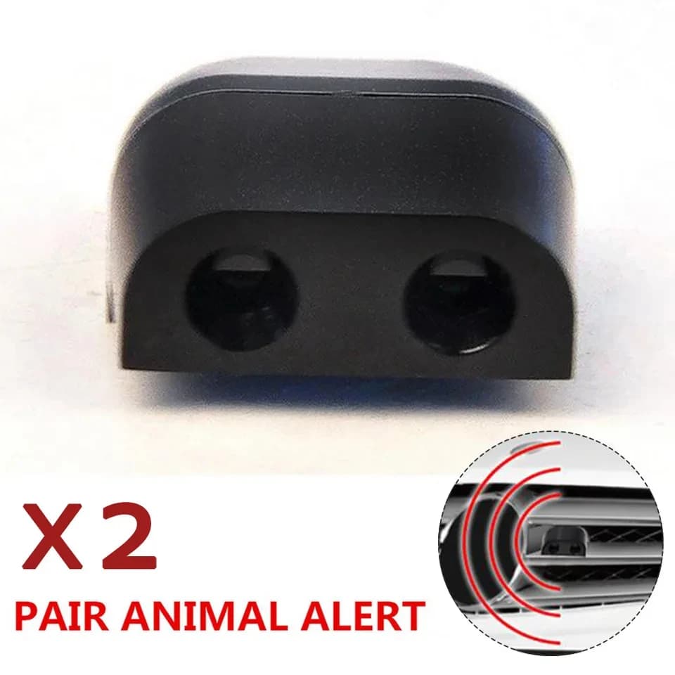 2 répulsifs ultrasoniques animaux pour voiture montage calandre sécurité anti-collision cerfs