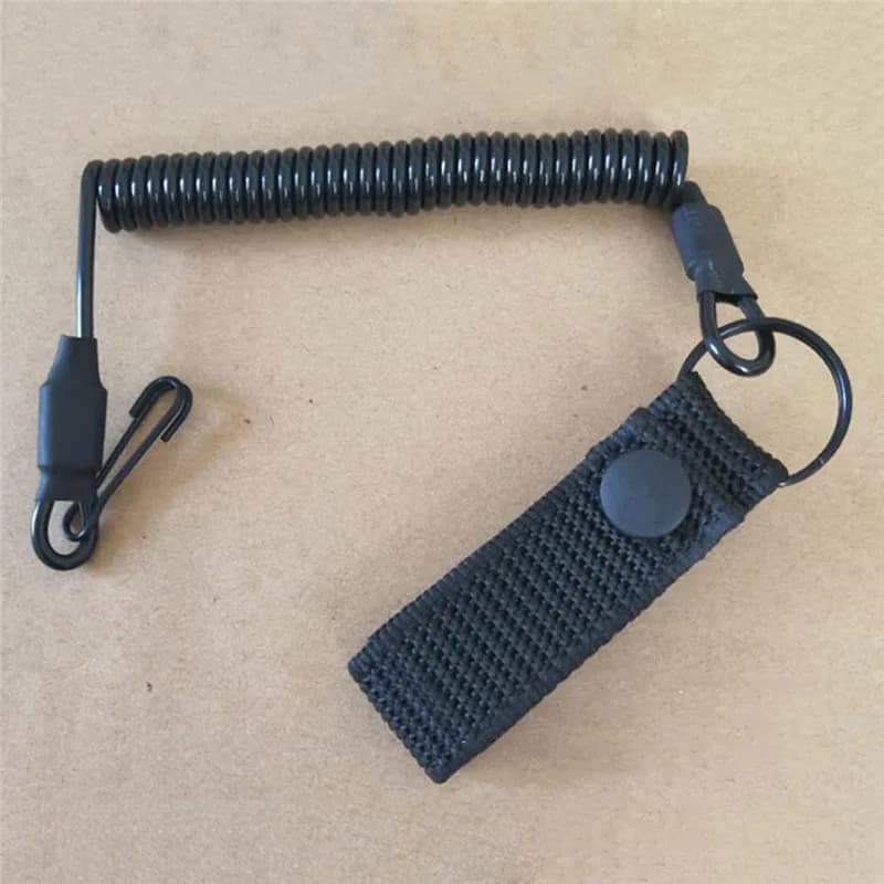 Lanière anti-perte élastique pêche chasse - Corde sécurité oxford pour clés lampe accessoires