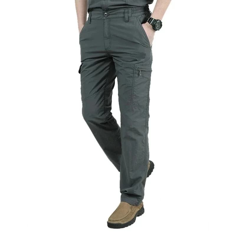Pantalon cargo léger étanche homme été - Vêtement technique pêche randonnée polyvalent