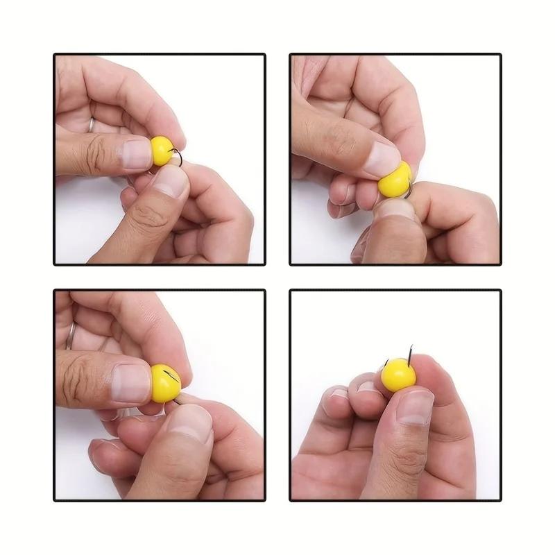 75 fausses maïs souples 8mm - leurres simulation pour pêche carpe et truite flottants