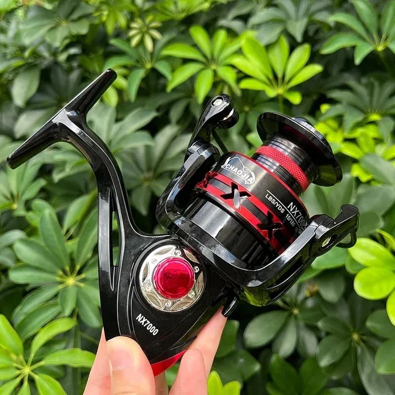 Moulinet spinning 10KG max drag, carrosserie métal durable, pour pêche eau douce et salée, roulements à billes