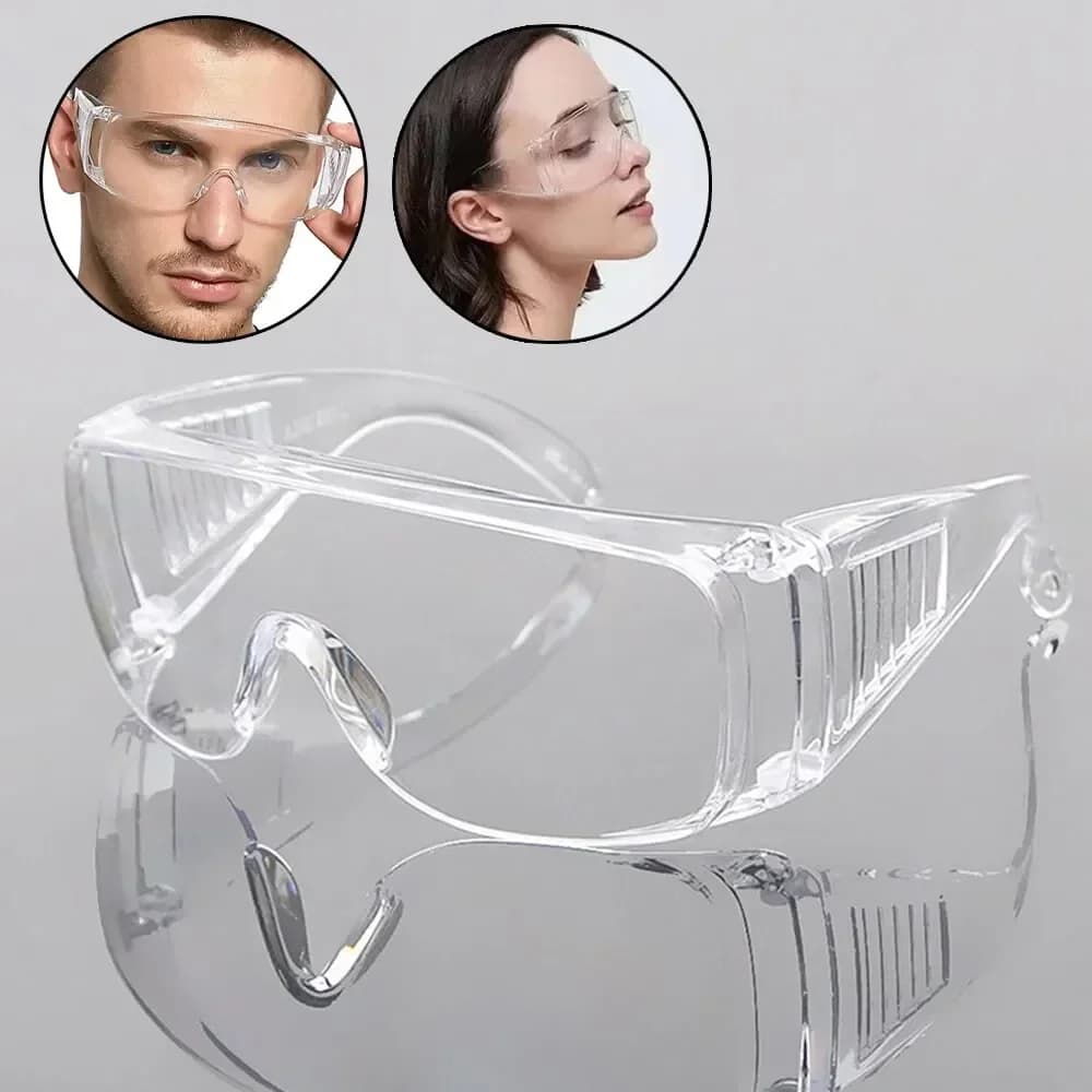 Lunettes de sécurité transparentes anti-projections pour travaux et laboratoire - protection complète