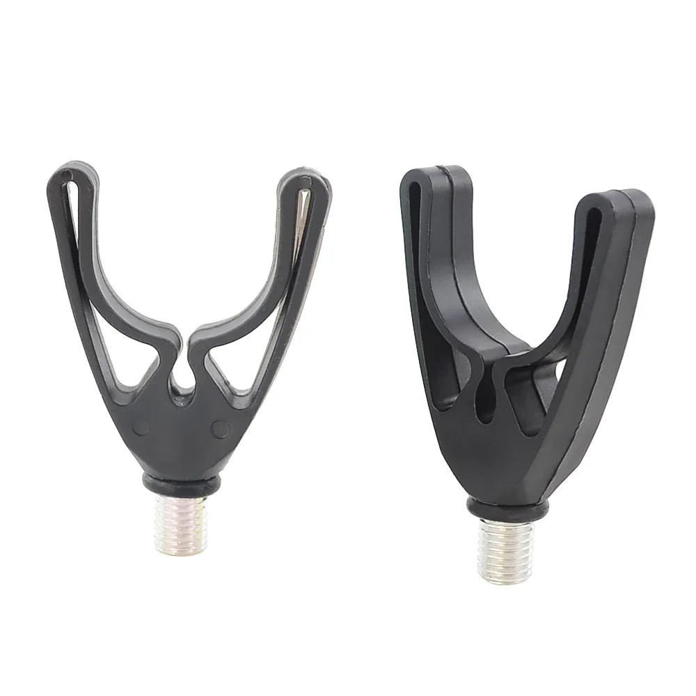 4 supports de canne à pêche carpe pour alarme et barre buzzer - accessoires pêche robustes et polyvalents