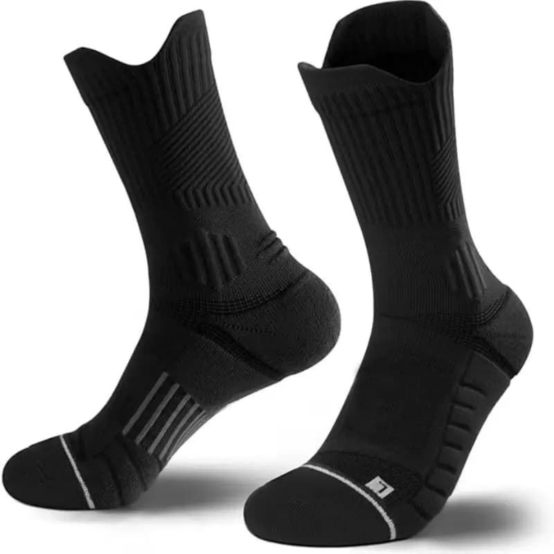 Chaussettes sport professionnelles haute élasticité - Semelle renforcée stabilité pour pêche technique