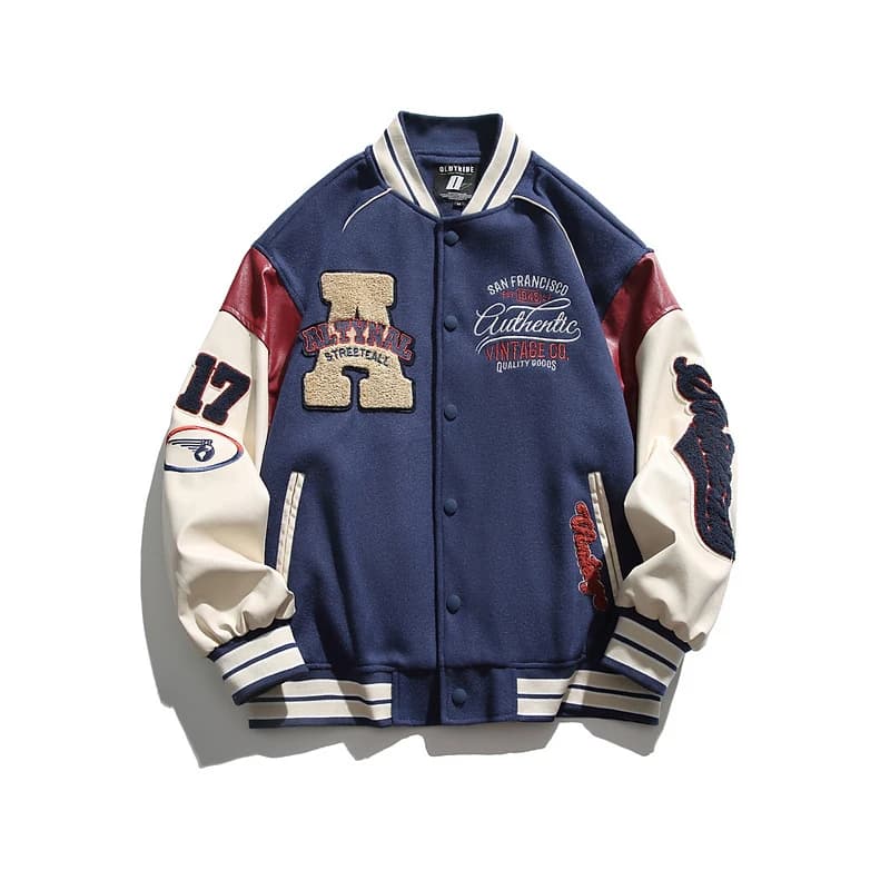 Veste baseball homme 2024 broderie anti-vent coupe casual automne outdoor vêtements masculins