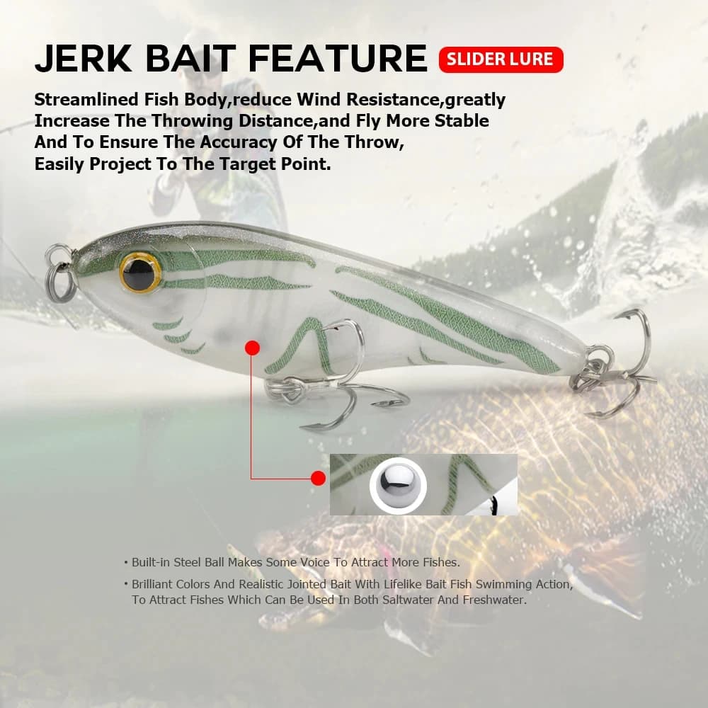 Leurre Jerkbait Westin TSUYOKI 90mm 105mm pour Brochet et Sandre, Appât Crankbait Slow Sinking au Son Puissant