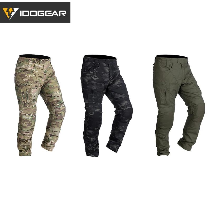 Pantalon tactique IDOGEAR Combat UFS avec protections genoux camouflage pêche chasse outdoor