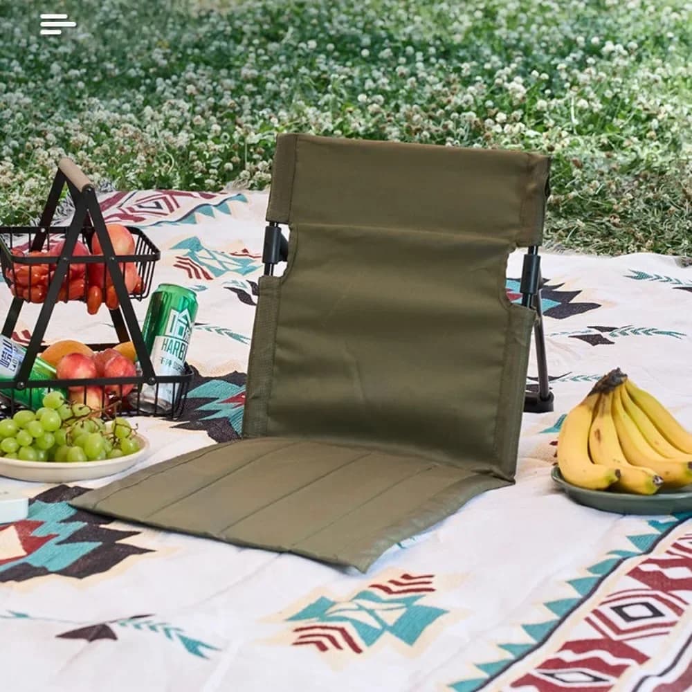 Fauteuil de plage pliable waterproof pour pêche et camping - Tissu Oxford résistant