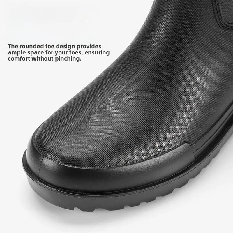 Bottes mi-mollet polaire pêche homme imperméables antidérapantes lavage auto travail toutes saisons