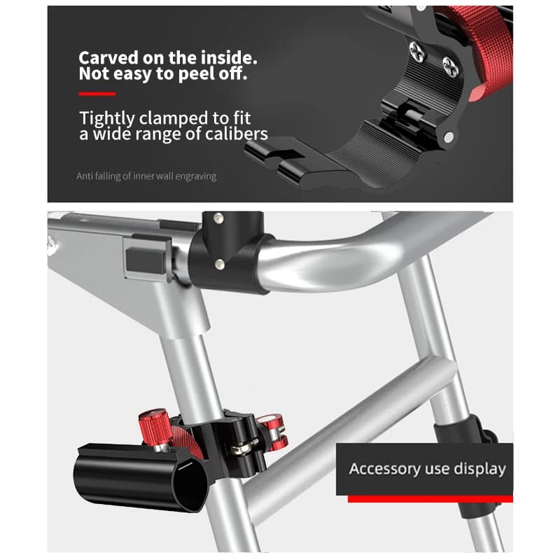 Support réglable fixation matériel pêche aluminium rotatif accessoire canne à pêche